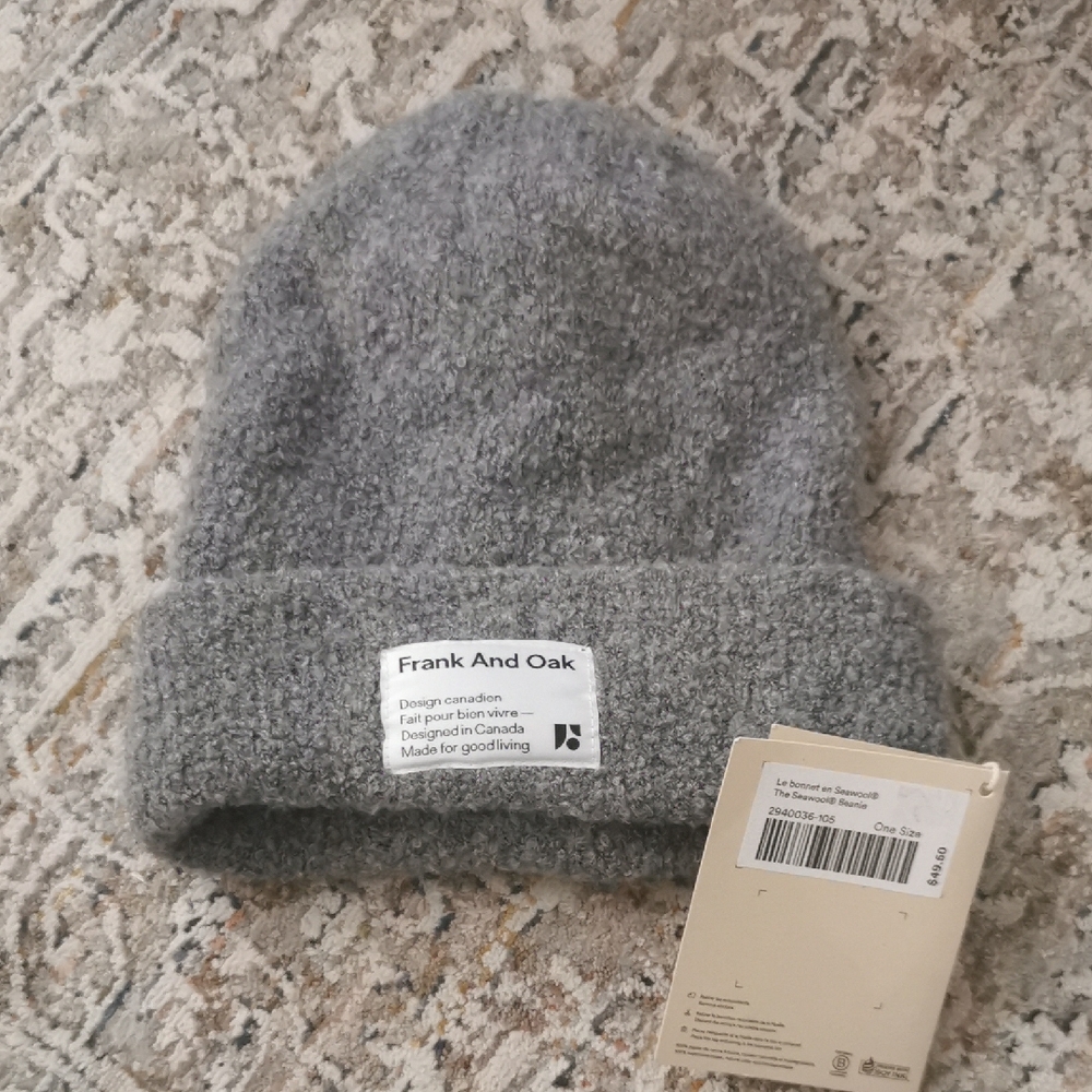 Frank And Oak Gray Beanie Toque Hat